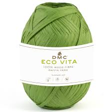 Rafia EcoVita de DMC – Verde Oliva con alma natural