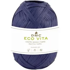 Rafia EcoVita de DMC – Azul Profundo con carácter artesanal