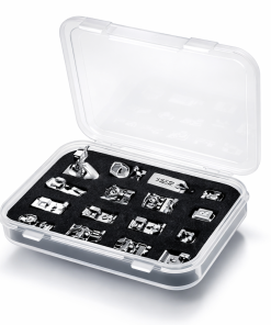 Kit de 16 Prensatelas Snap On Caña Baja para Máquina de Coser Doméstica