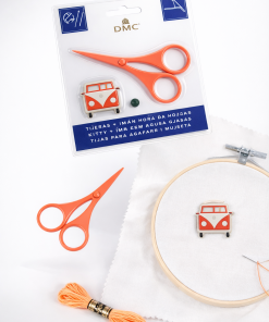 Pack Imán Alfiletero y Tijeras DMC Coral – Accesorios de Costura Prácticos y Decorativos